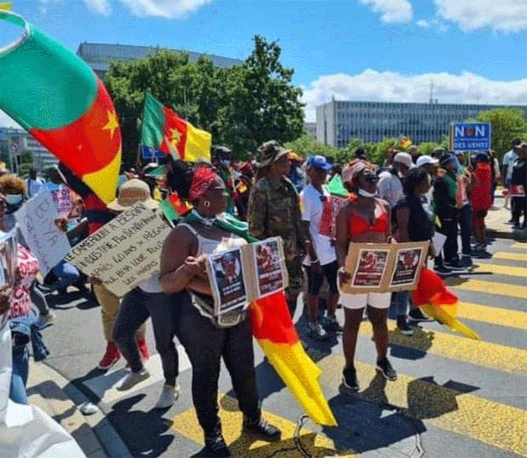 Manif anti-Biya à Genève