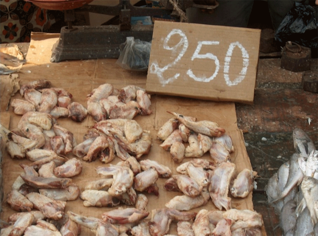 poulets congélés